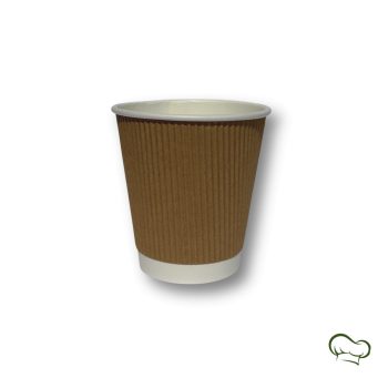 Bordázott duplafalú papírpohár (300ml)