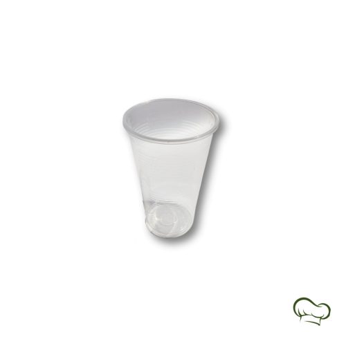 Éttermi műanyag pohár (200ml) - átlátszó