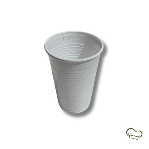 Éttermi műanyag pohár (300ml) - fehér