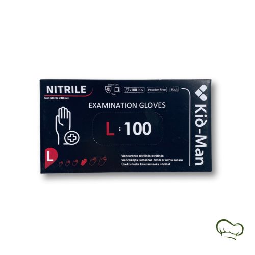 Nitrile® műanyag kesztyű csomag (100db) - L méret